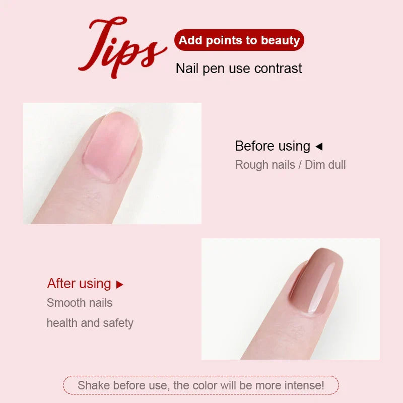 Nagellackstifte Präzise Langhaltende Gel-Farben-Set von 4 Stück