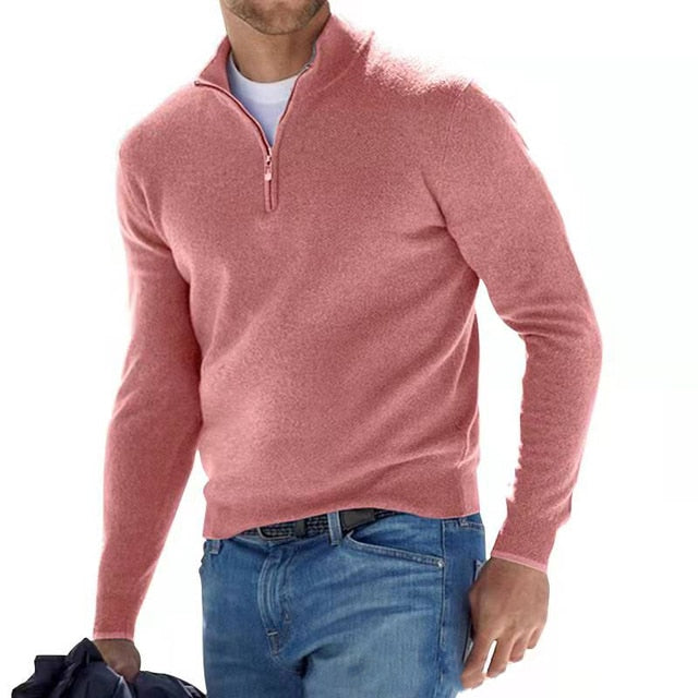 Merino Herrenpullover mit V-Ausschnitt - Herbstzauber Torino