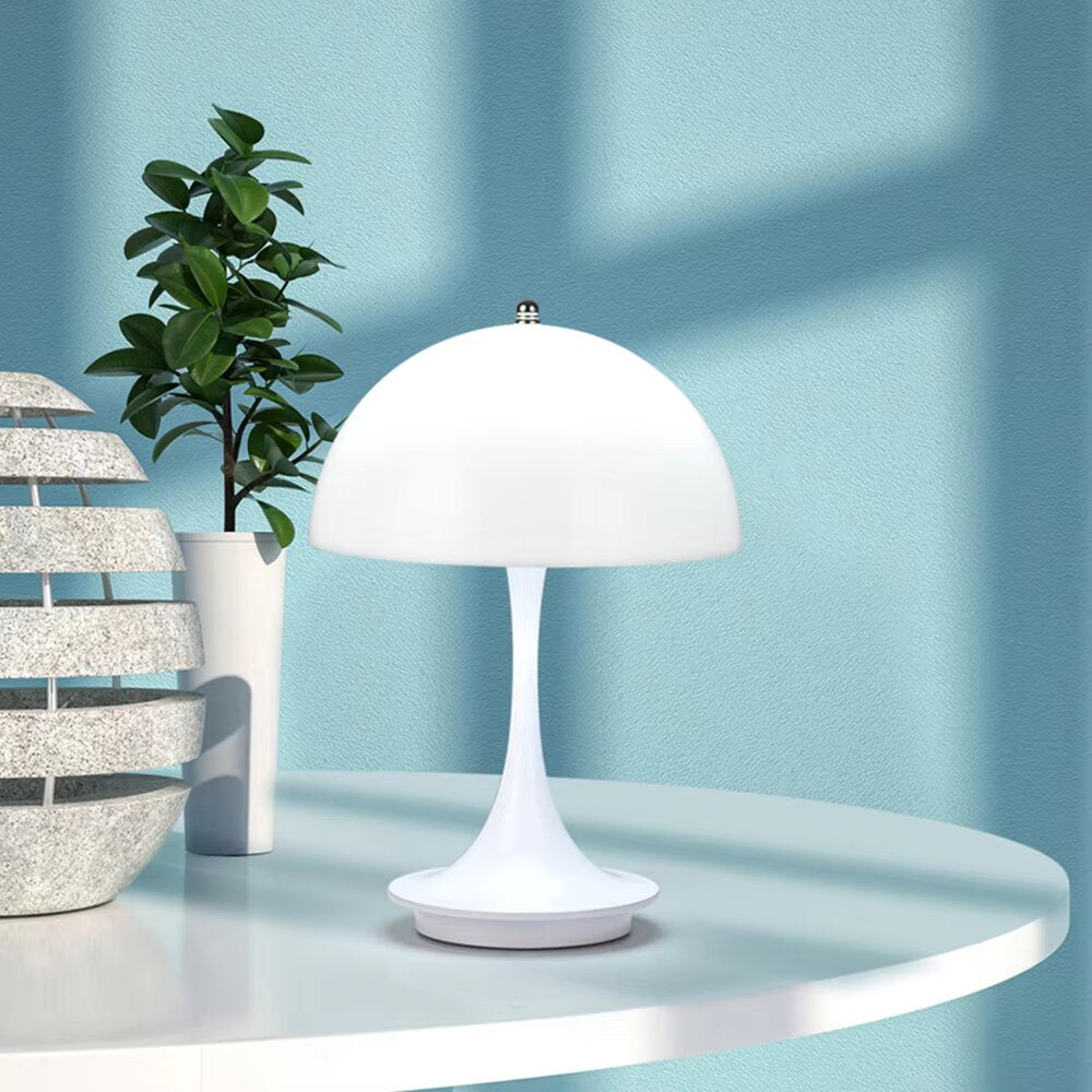 NordicMush Drahtlose LED Tischlampe Skandinavisches Design