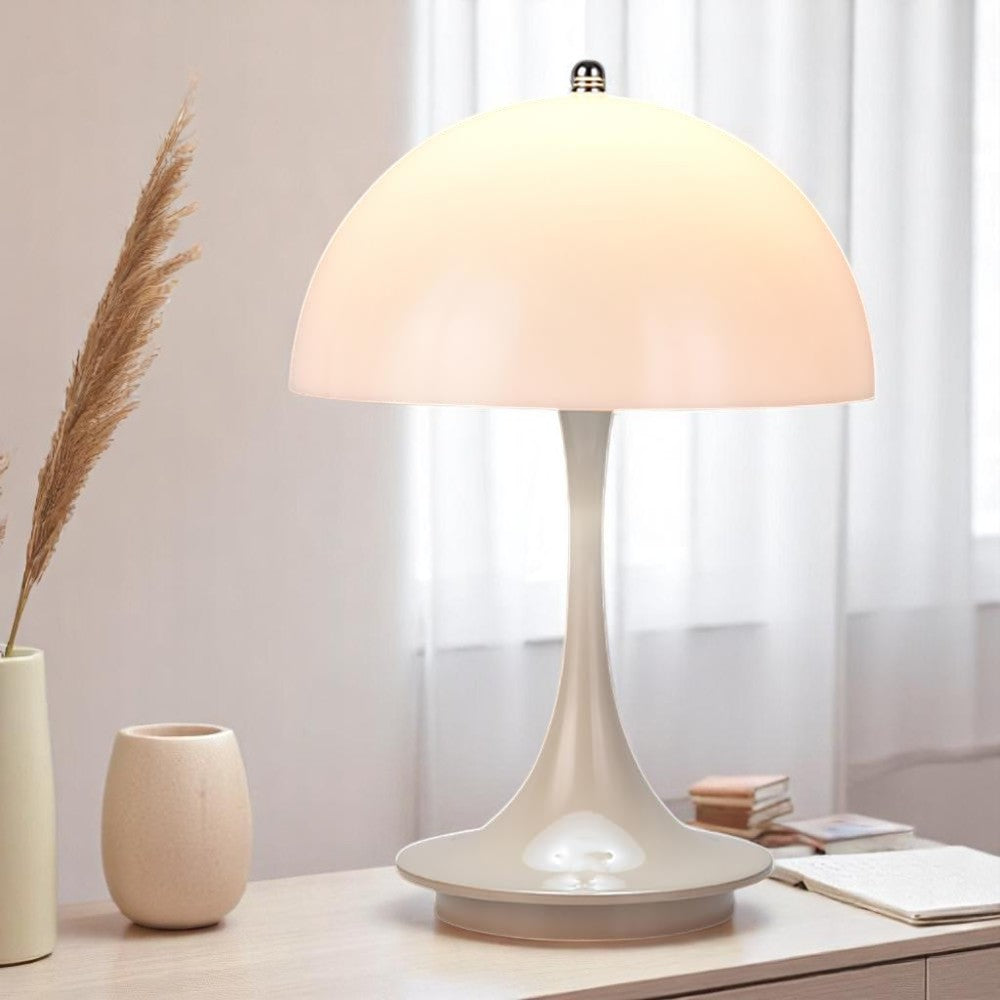 NordicMush Drahtlose LED Tischlampe Skandinavisches Design