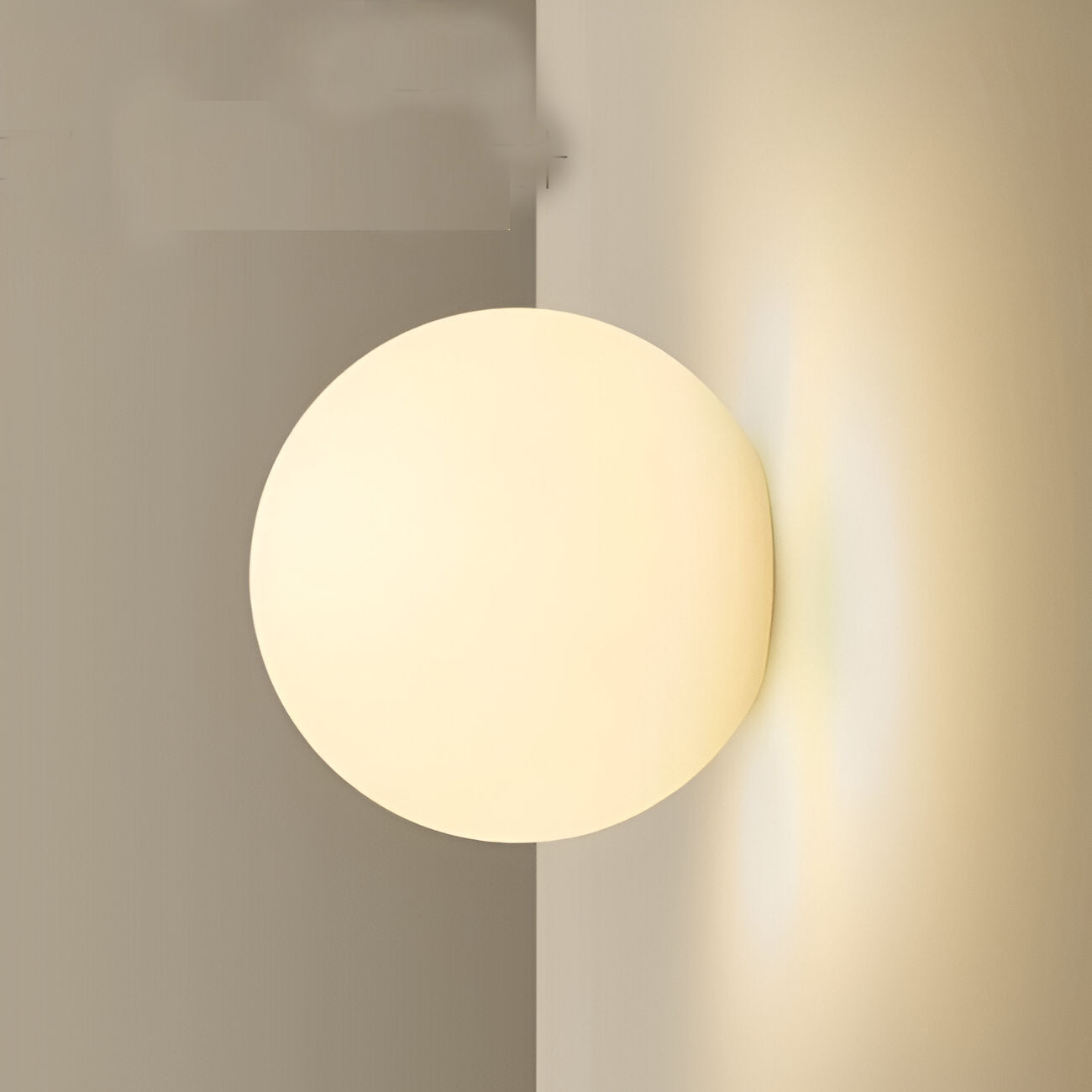 Minimalistische Runde Glas-Wandlampe LED 1-Licht