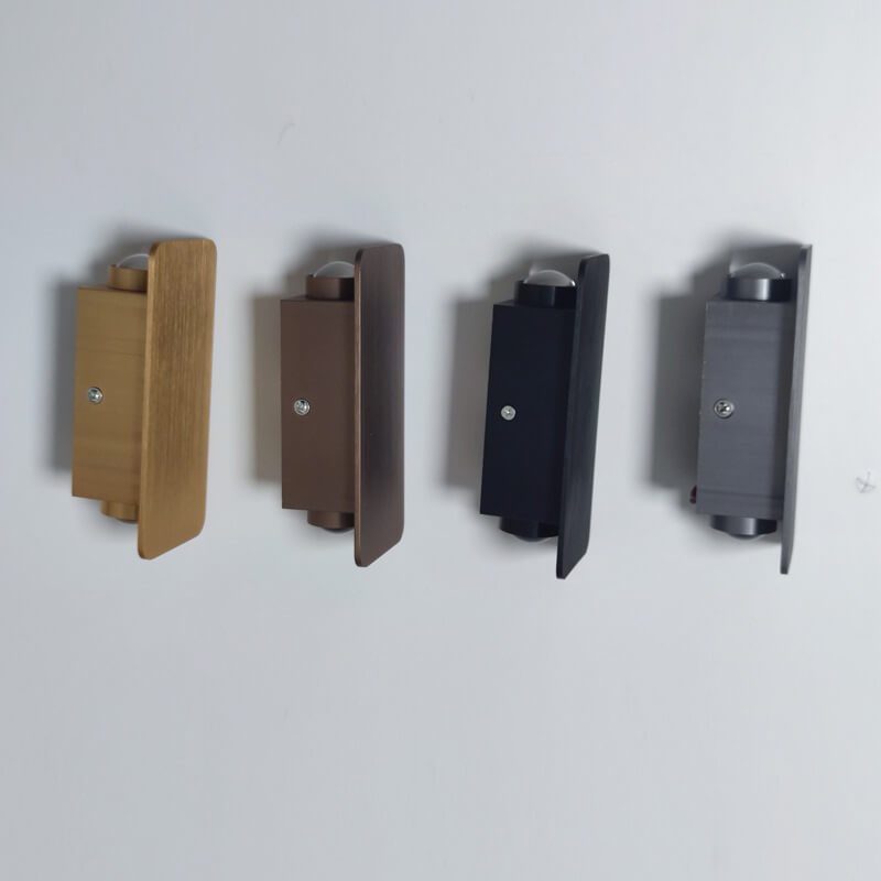 Nordic Minimalist Glas Rechteckige LED Wandleuchte 2-Licht
