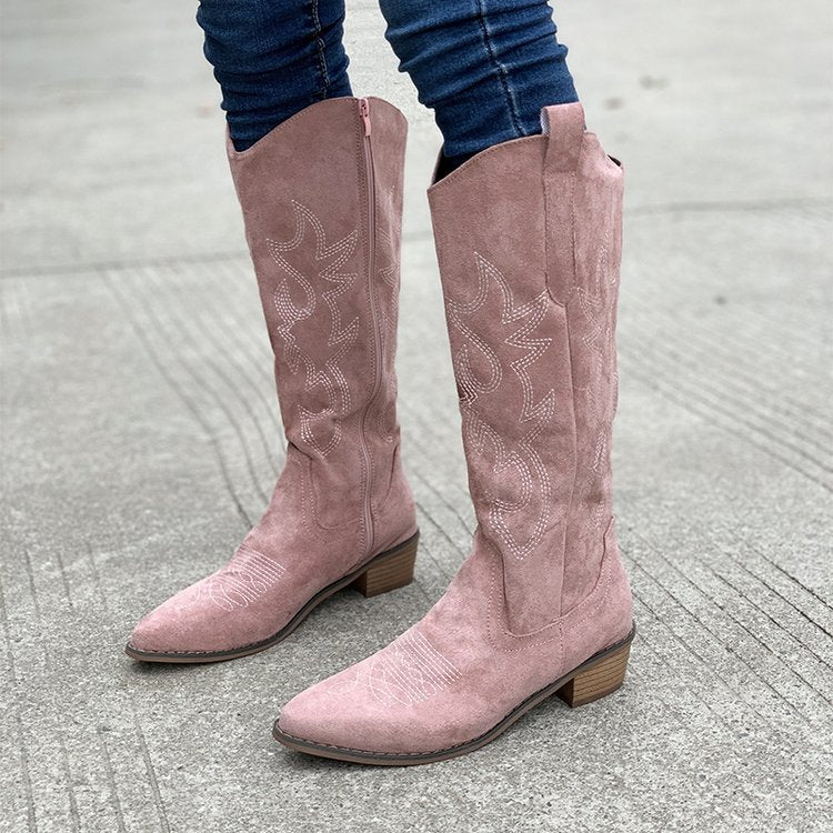 WesternElegance Damenstiefel – Modischer Cowboylook mit Bequemer Passform