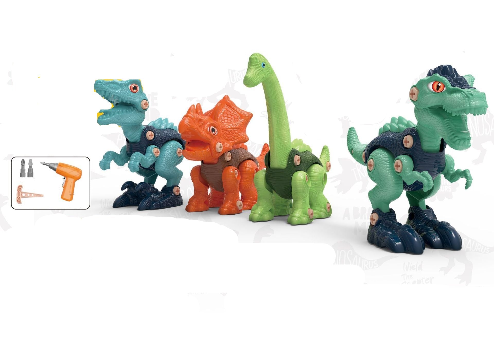 Dino Bau- und Schraubspielset