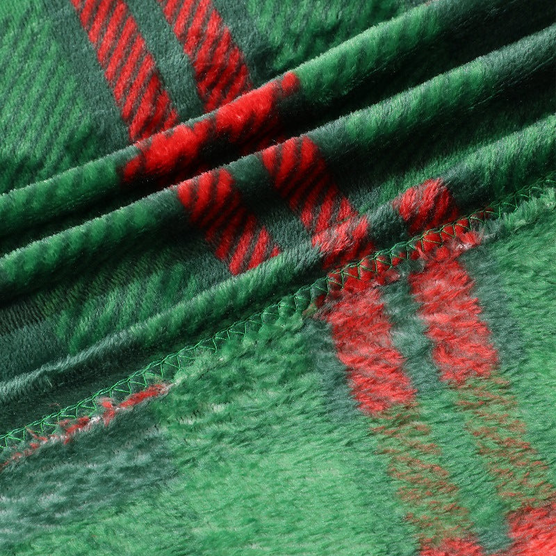 Plüsch Fleece Decken mit Schottischem Karomuster – Weiche, Warme Plaid für Sofa und Bett