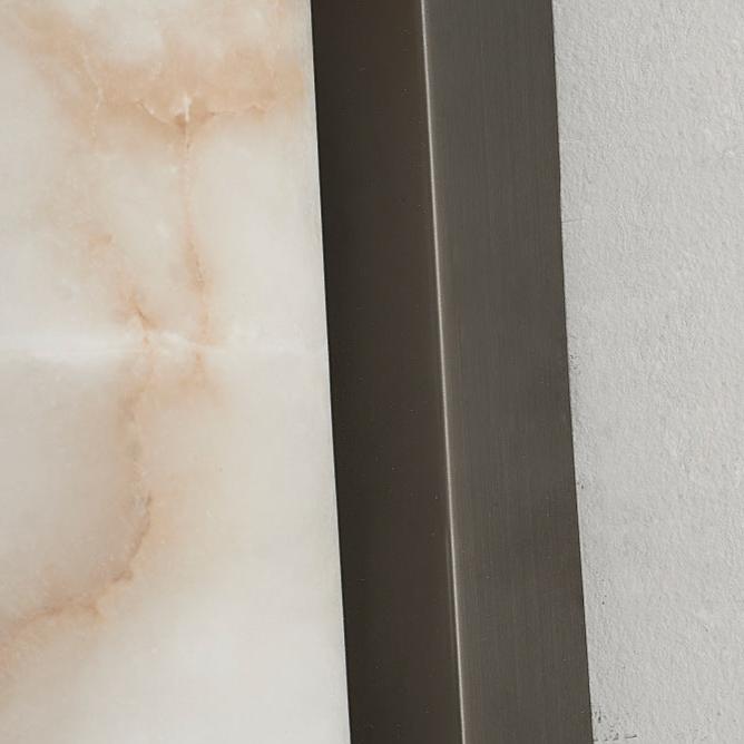 Moderne Minimalistische Spanische Marmor Kupfer Wandleuchte LED 1-Licht