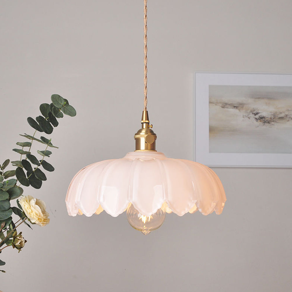 Vintage Blumen Pendelleuchte