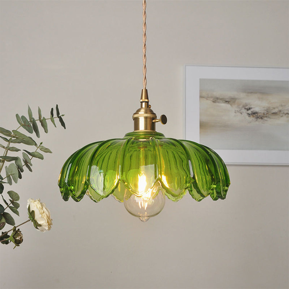 Vintage Blumen Pendelleuchte
