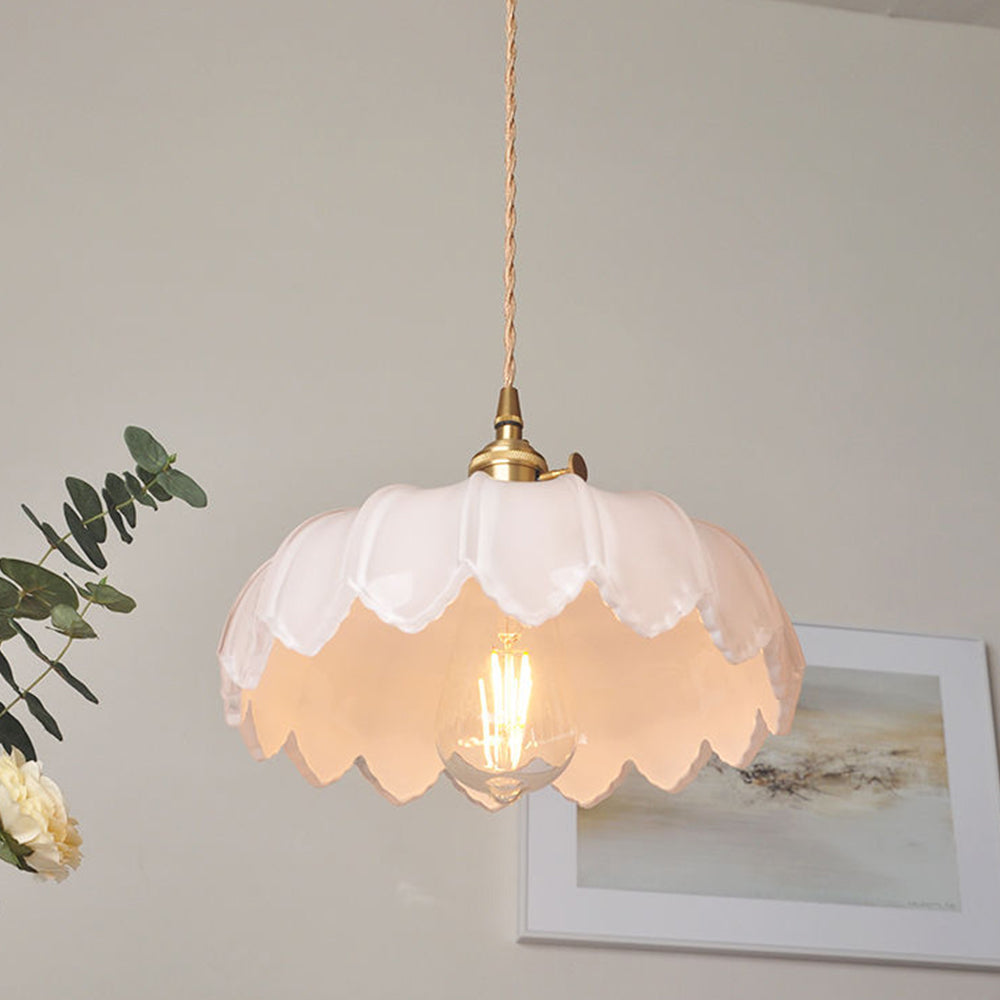Vintage Blumen Pendelleuchte