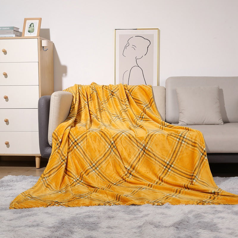 Plüsch Fleece Decken mit Schottischem Karomuster – Weiche, Warme Plaid für Sofa und Bett