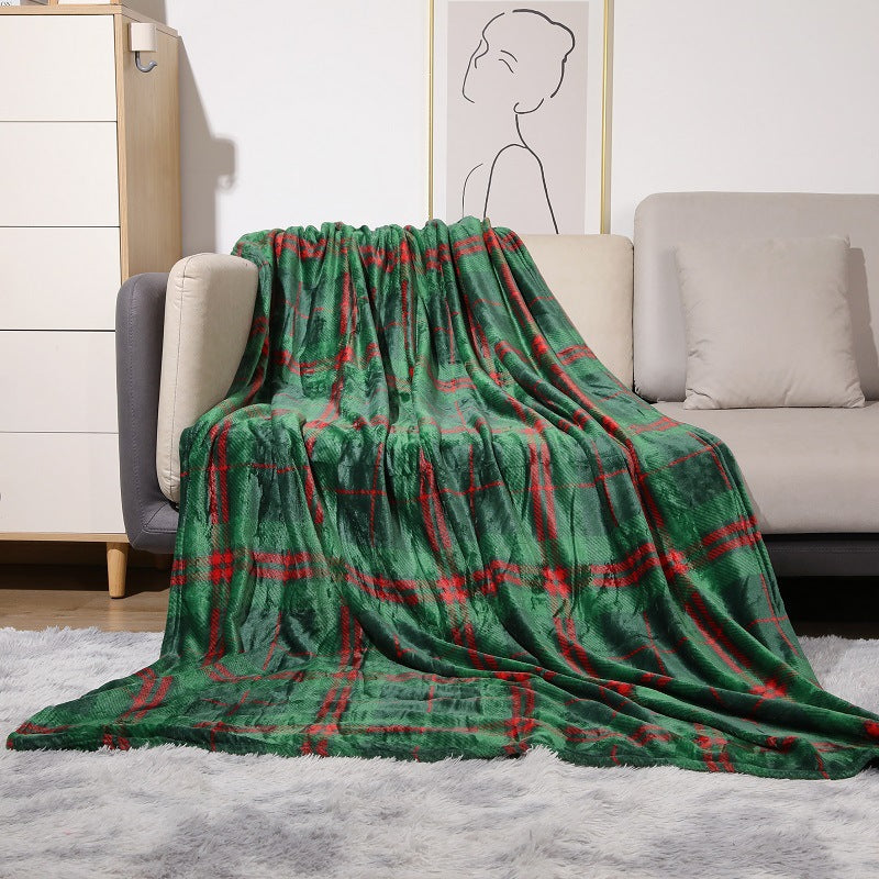 Plüsch Fleece Decken mit Schottischem Karomuster – Weiche, Warme Plaid für Sofa und Bett
