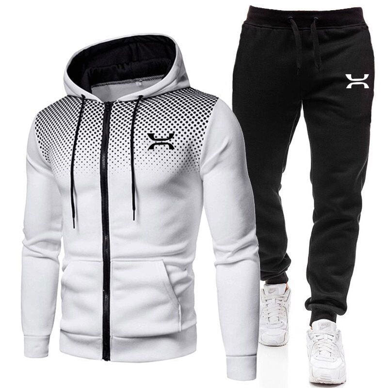 Herren Sportanzug mit atmungsaktivem Hoodie und bequemen Jogginghosen Heidi-Mode