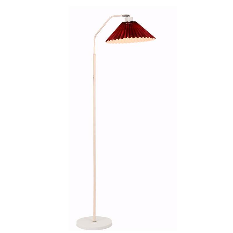 Minimalistische LED Stehlampe mit Faltbarem Stoffschirm