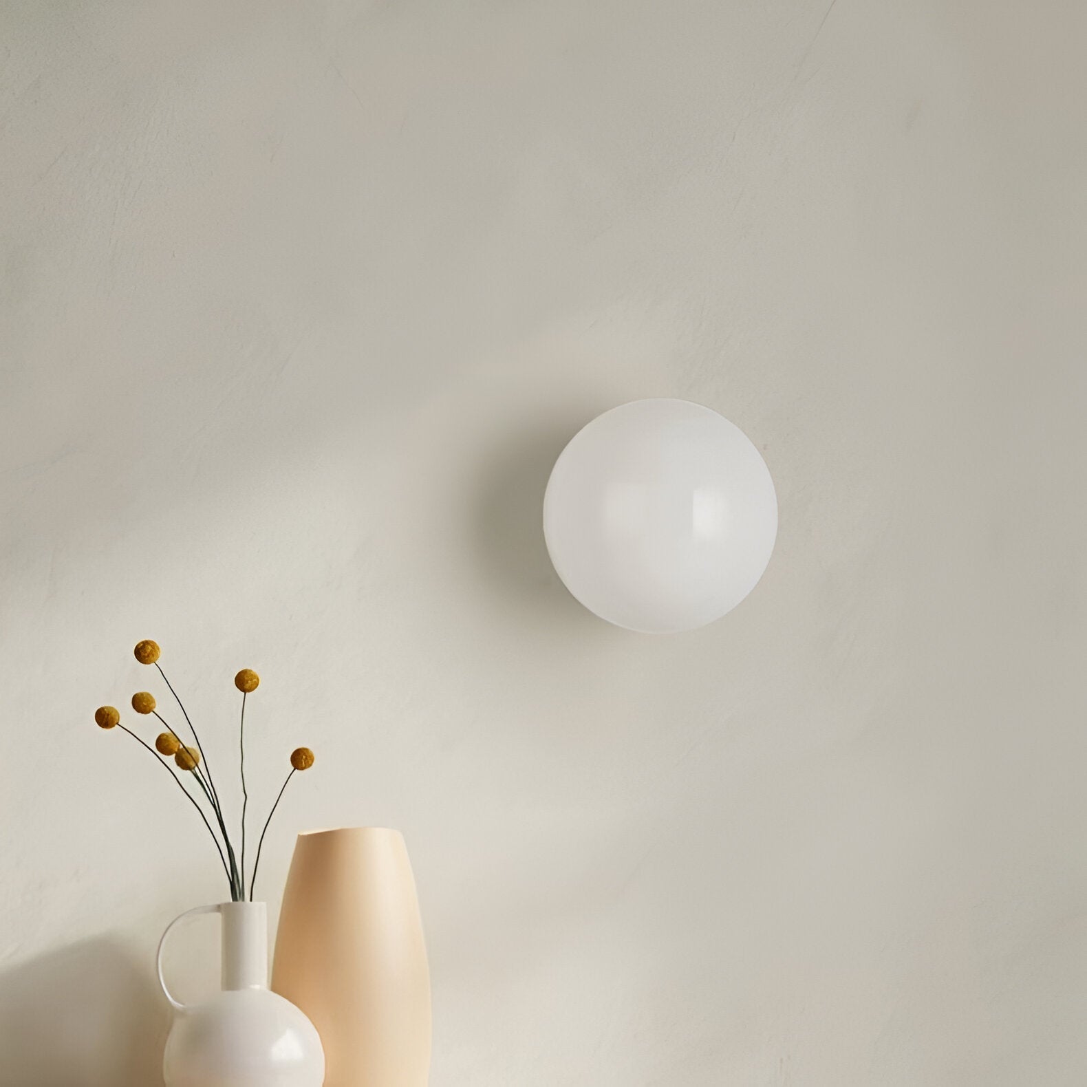 Minimalistische Runde Glas-Wandlampe LED 1-Licht