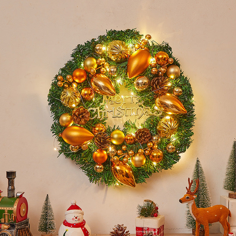 Beleuchteter Weihnachtskranz mit LED-Beleuchtung – Festliche Weihnachtsdekoration