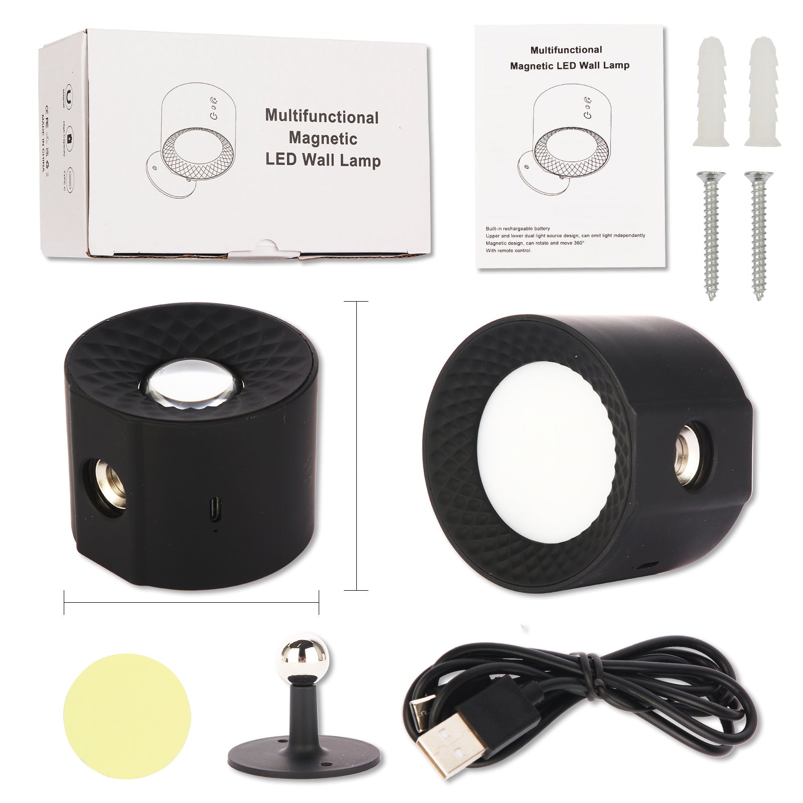 LED 360° Wandlampe