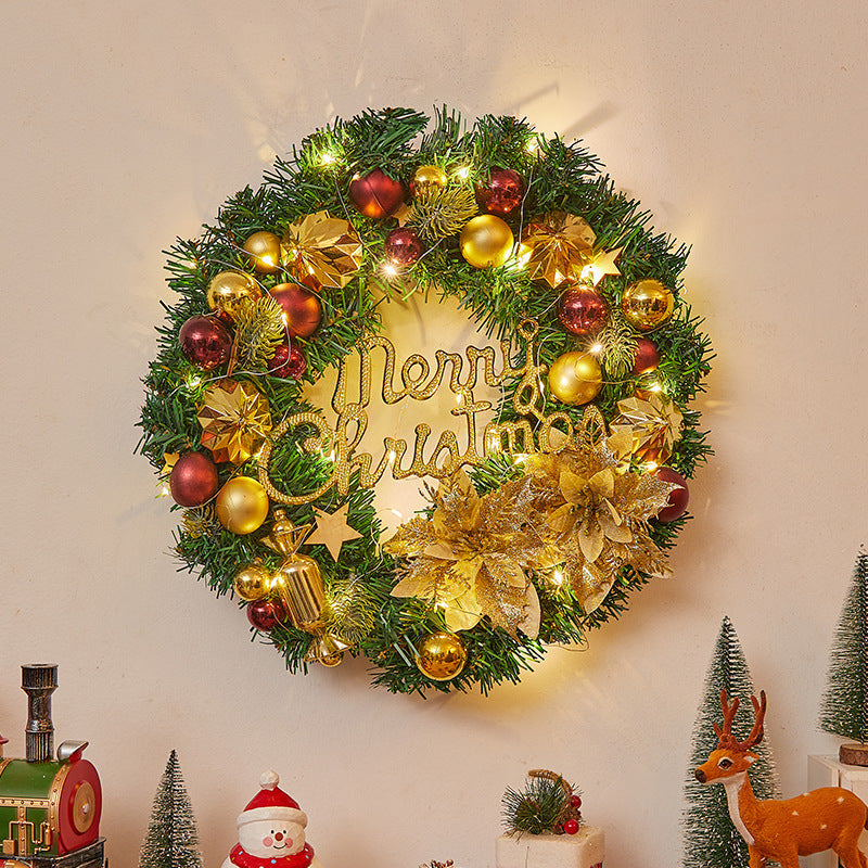 Beleuchteter Weihnachtskranz mit LED-Beleuchtung – Festliche Weihnachtsdekoration