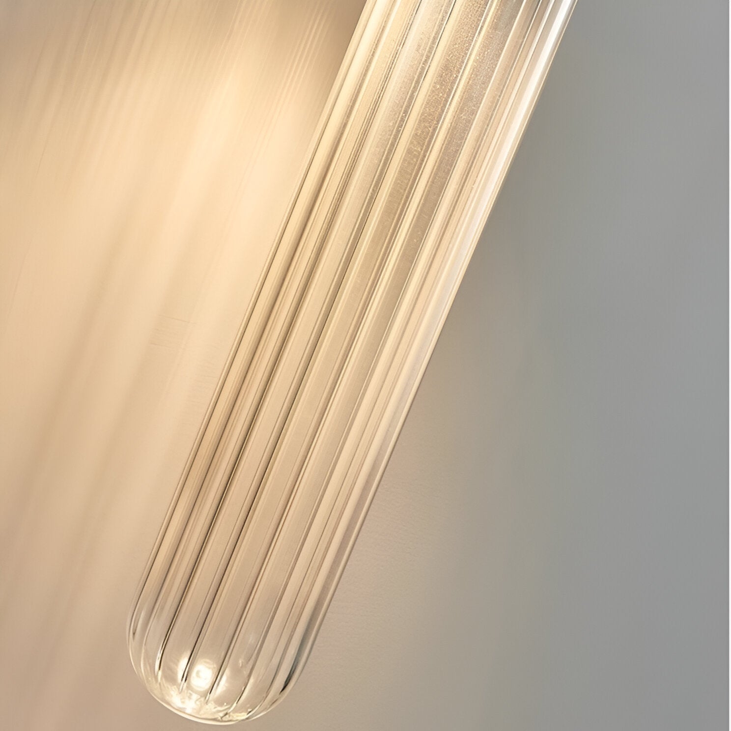 Nordic Water-Ripple Glas Messing Wandlampe LED 1-Licht
