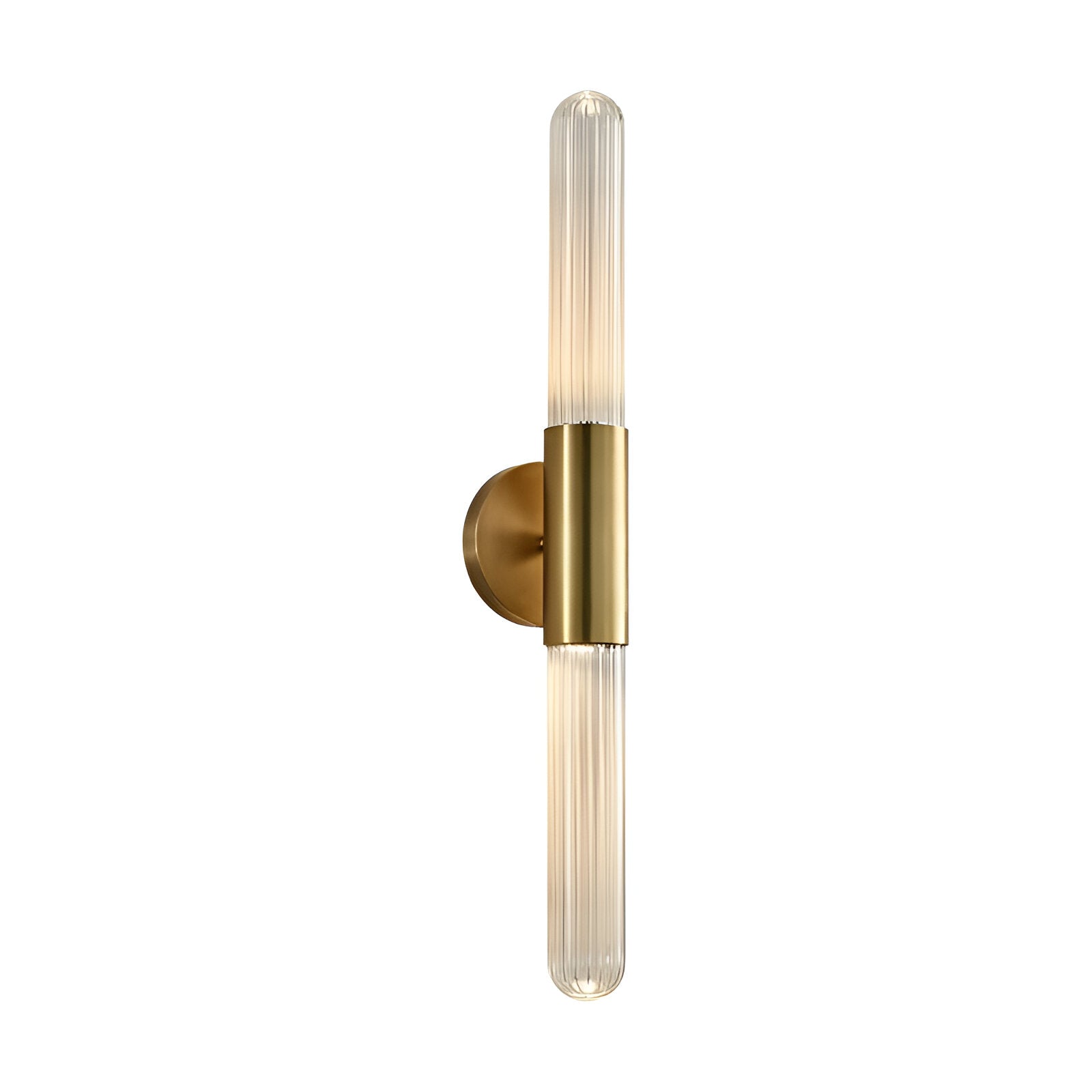 Nordic Water-Ripple Glas Messing Wandlampe LED 1-Licht