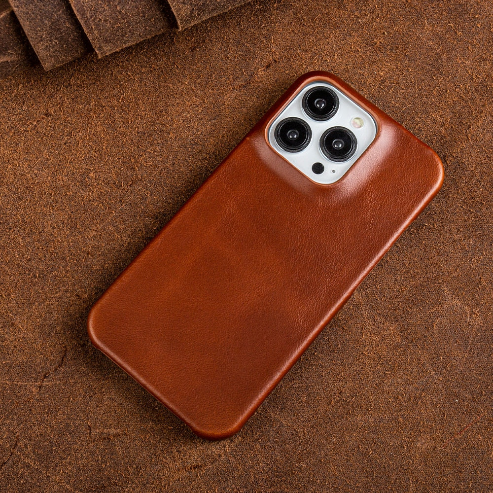 Sandsberg | iPhone Lederhülle | Echtes Ölwachs-Leder mit Schutzfunktion