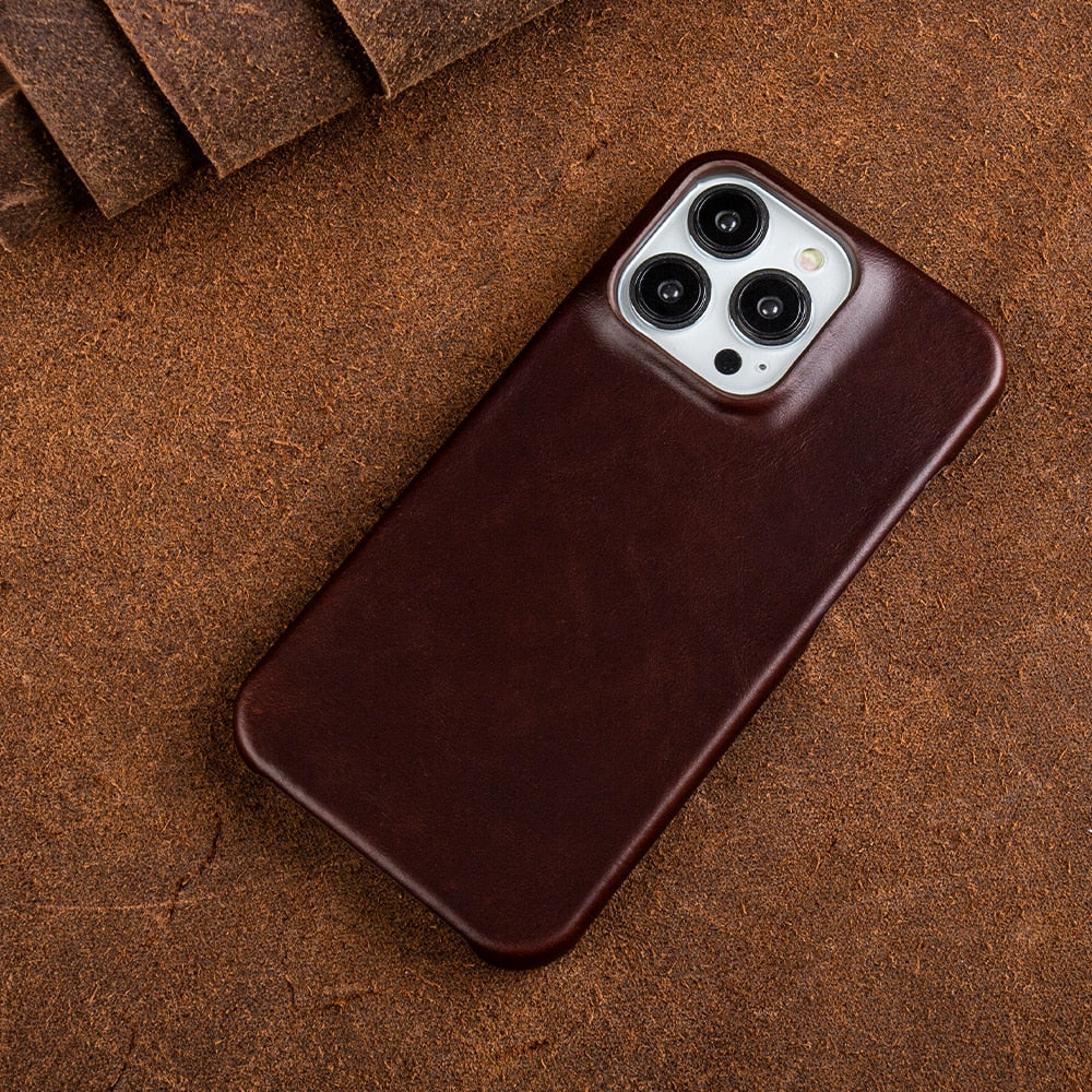 Sandsberg | iPhone Lederhülle | Echtes Ölwachs-Leder mit Schutzfunktion