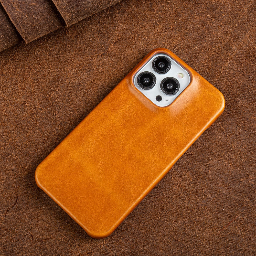 Sandsberg | iPhone Lederhülle | Echtes Ölwachs-Leder mit Schutzfunktion