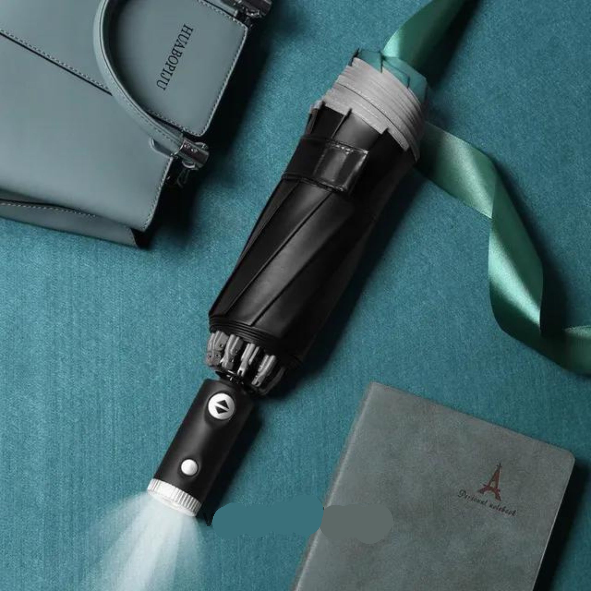Éclat | Automatischer winddichter Regenschirm | Reflektierender Rand | Elegantes Design