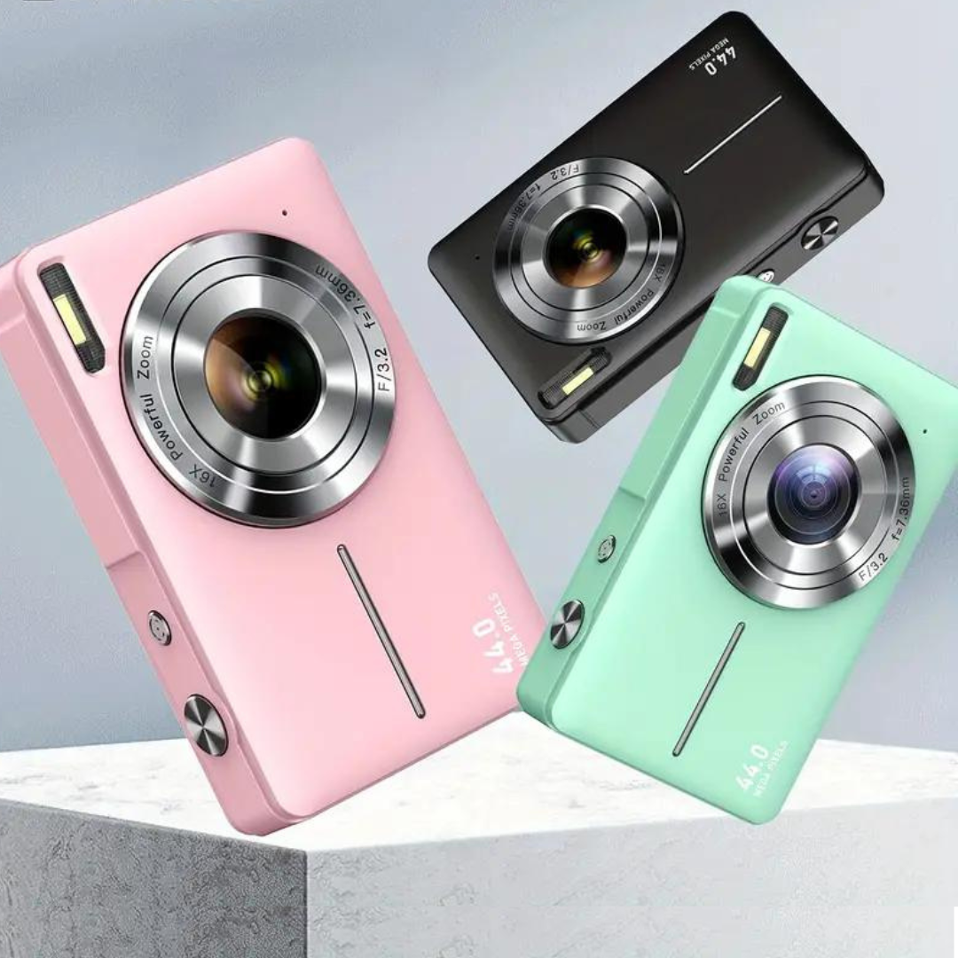 Vintage Digital Kamera Tragbar mit HD Bildschirm und Retro Design