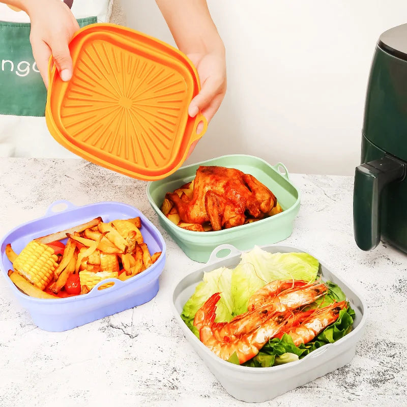 Silicon Grillpfanne | Hält die Airfryer und den Ofen für immer sauber