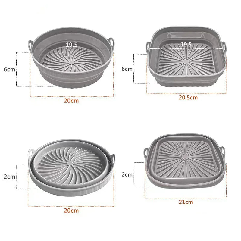 Silicon Grillpfanne | Hält die Airfryer und den Ofen für immer sauber
