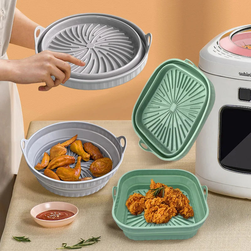 Silicon Grillpfanne | Hält die Airfryer und den Ofen für immer sauber