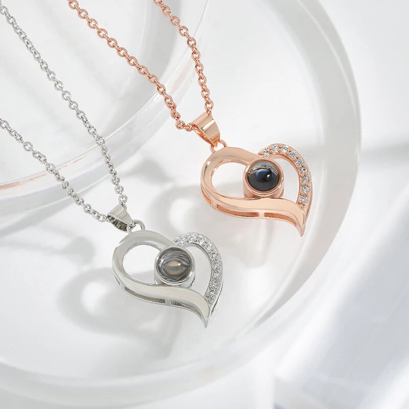 Römische Kette | Ewige Rose und Herz Kette | Luxuriöses Geschenkset