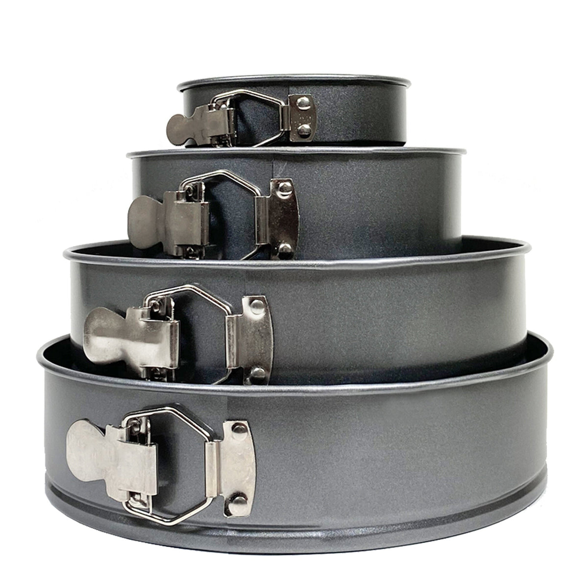 Krumble Springform-Set von 4 – Runde Backformen mit 12, 18, 24 und 26 cm Durchmesser