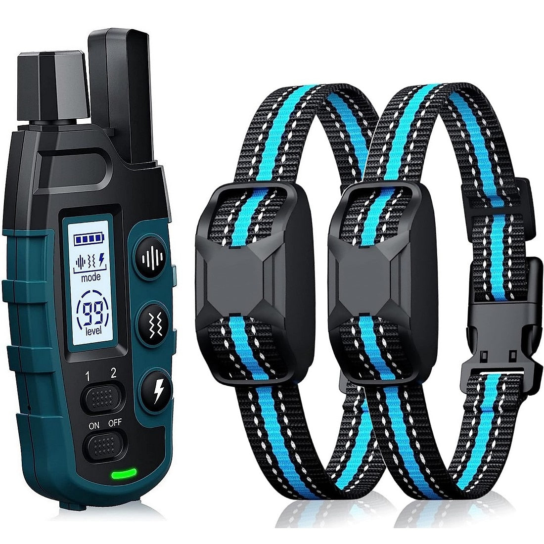 Premium 1000m Hundetraining Halsband mit Fernbedienung - Wasserdicht, Wiederaufladbares E-Halsband für alle Hund größen