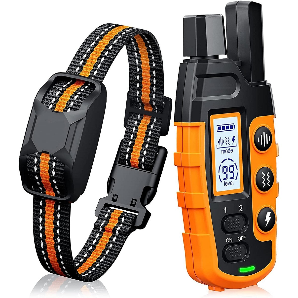 Premium 1000m Hundetraining Halsband mit Fernbedienung - Wasserdicht, Wiederaufladbares E-Halsband für alle Hund größen