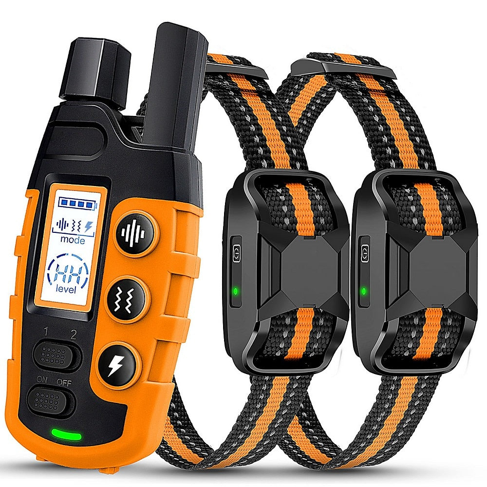 Premium 1000m Hundetraining Halsband mit Fernbedienung - Wasserdicht, Wiederaufladbares E-Halsband für alle Hund größen