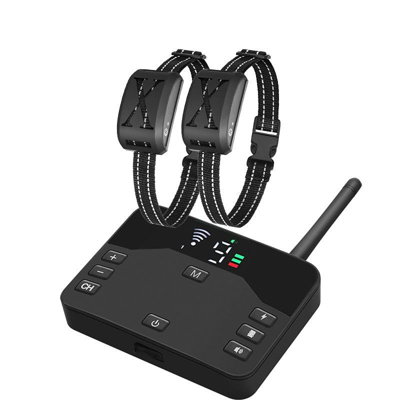 FidoFence Pro Fortgeschrittenes Drahtloses Hundezäunungssystem Mit Halsband, 9–240 Meter