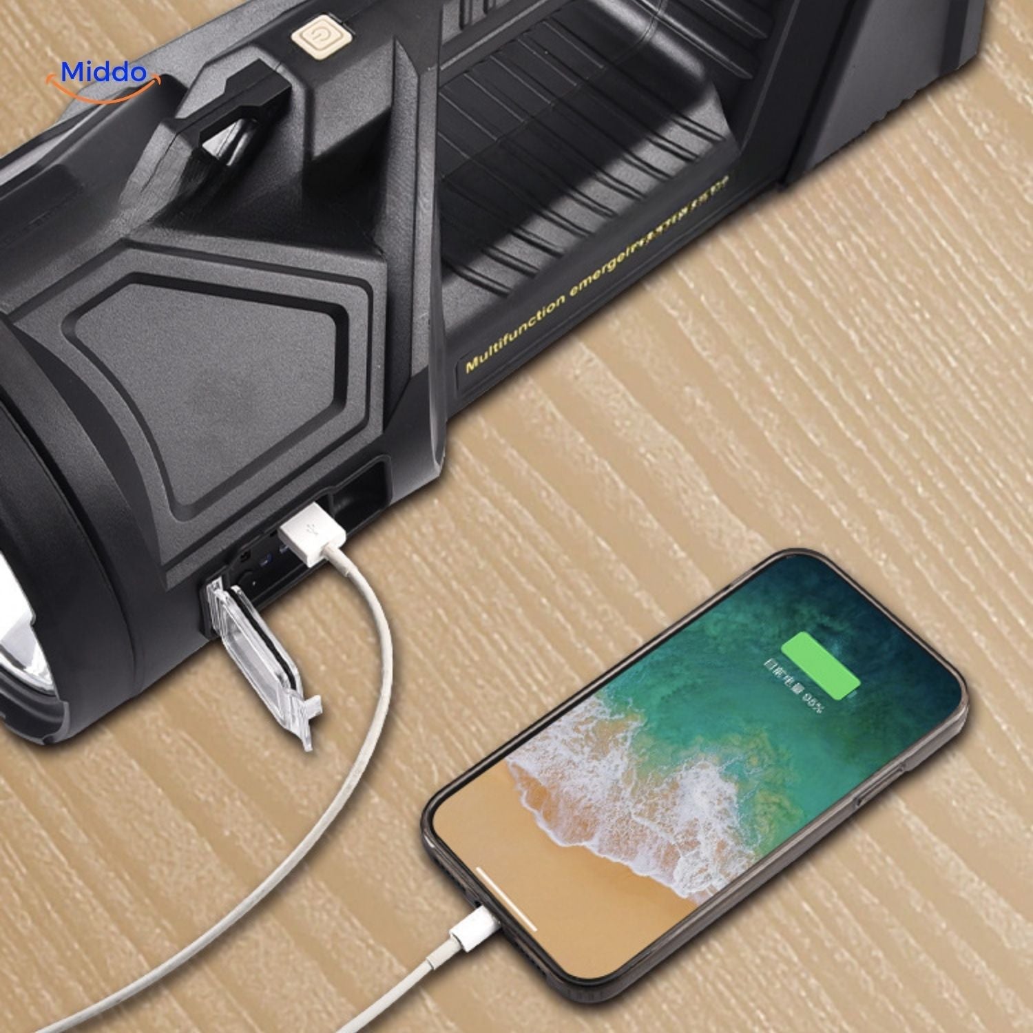 LumenMax Ultra-Lampe | Extrem hell • 6000mAh • 500m Reichweite
