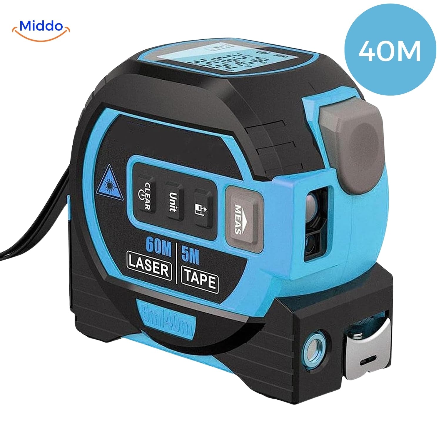 LaserPro Maßband 3-in-1 | Präzises digitales Lasermaßband mit 40 oder 60m Reichweite