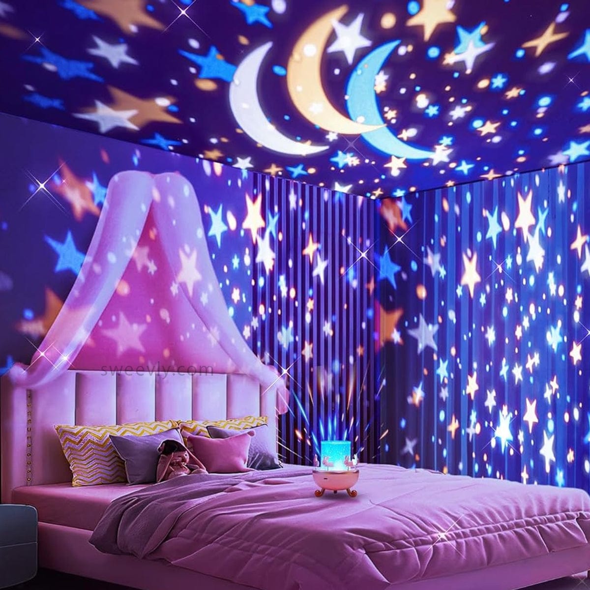 StarryTunes Musikdose Projektorlampe | Eine magische Mischung aus Licht und Melodie