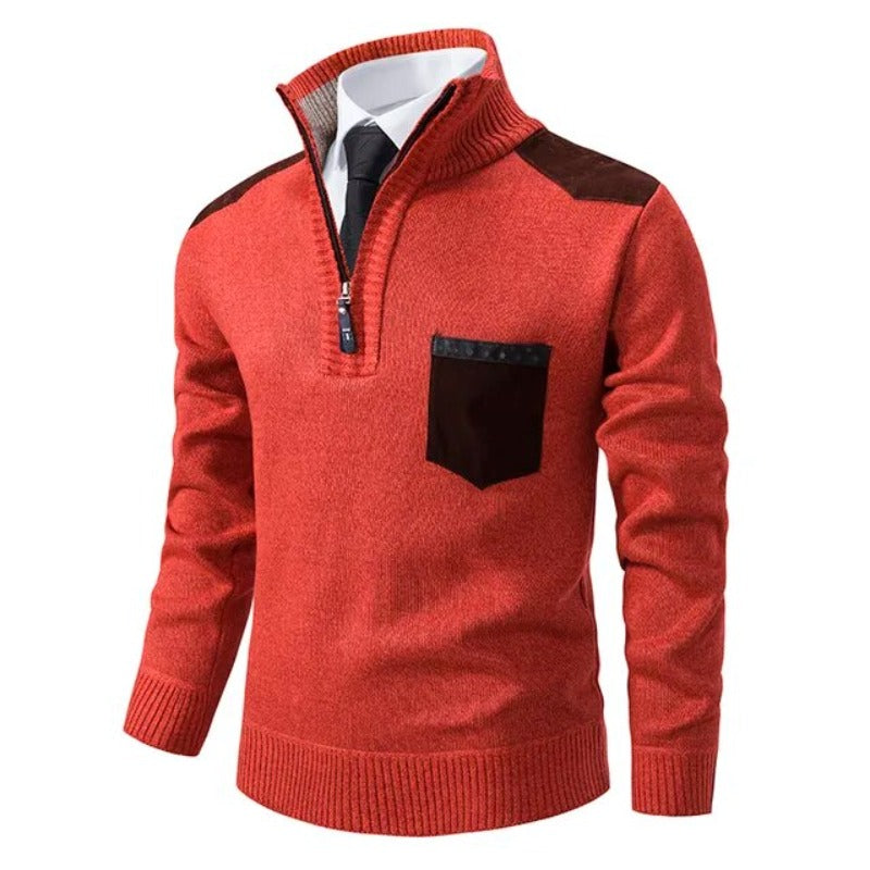 Herbstlicher Luxus Kaschmir Herrenpullover - Archer