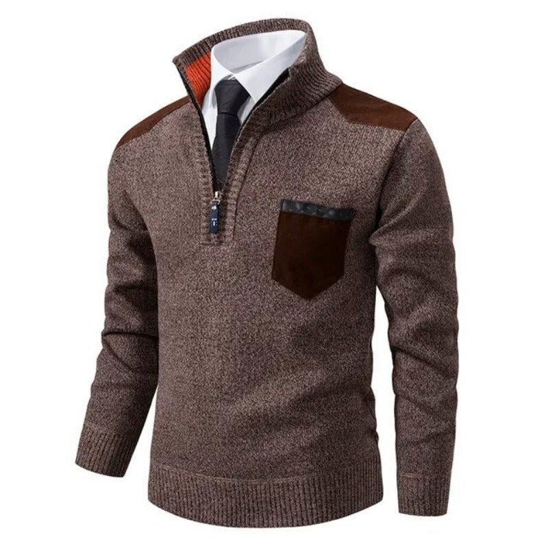 Herbstlicher Luxus Kaschmir Herrenpullover - Archer
