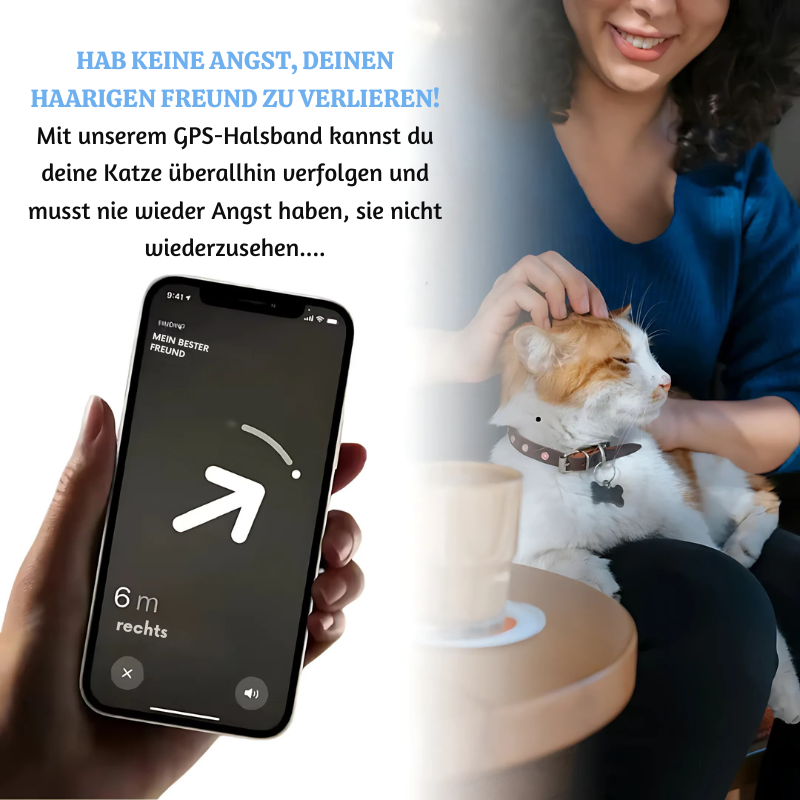 PawTrack Pro GPS Haustier Tracker | Intelligente Verfolgung für die Sicherheit Ihres pelzigen Freundes