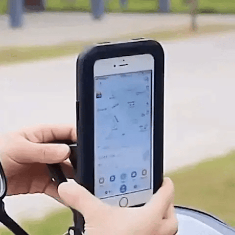 SafeRide Wasserdichte Handyhalterung – 360° Drehbar für Fahrrad und Regenwetter