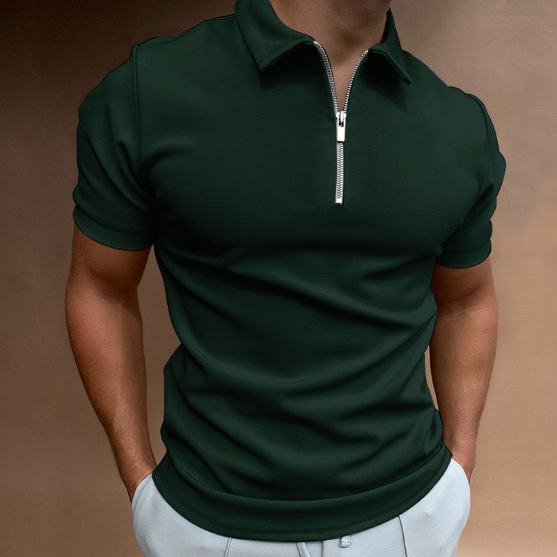 HugoStyle Herrenpolo mit Reißverschluss | Elegantes Design für einen modernen Look