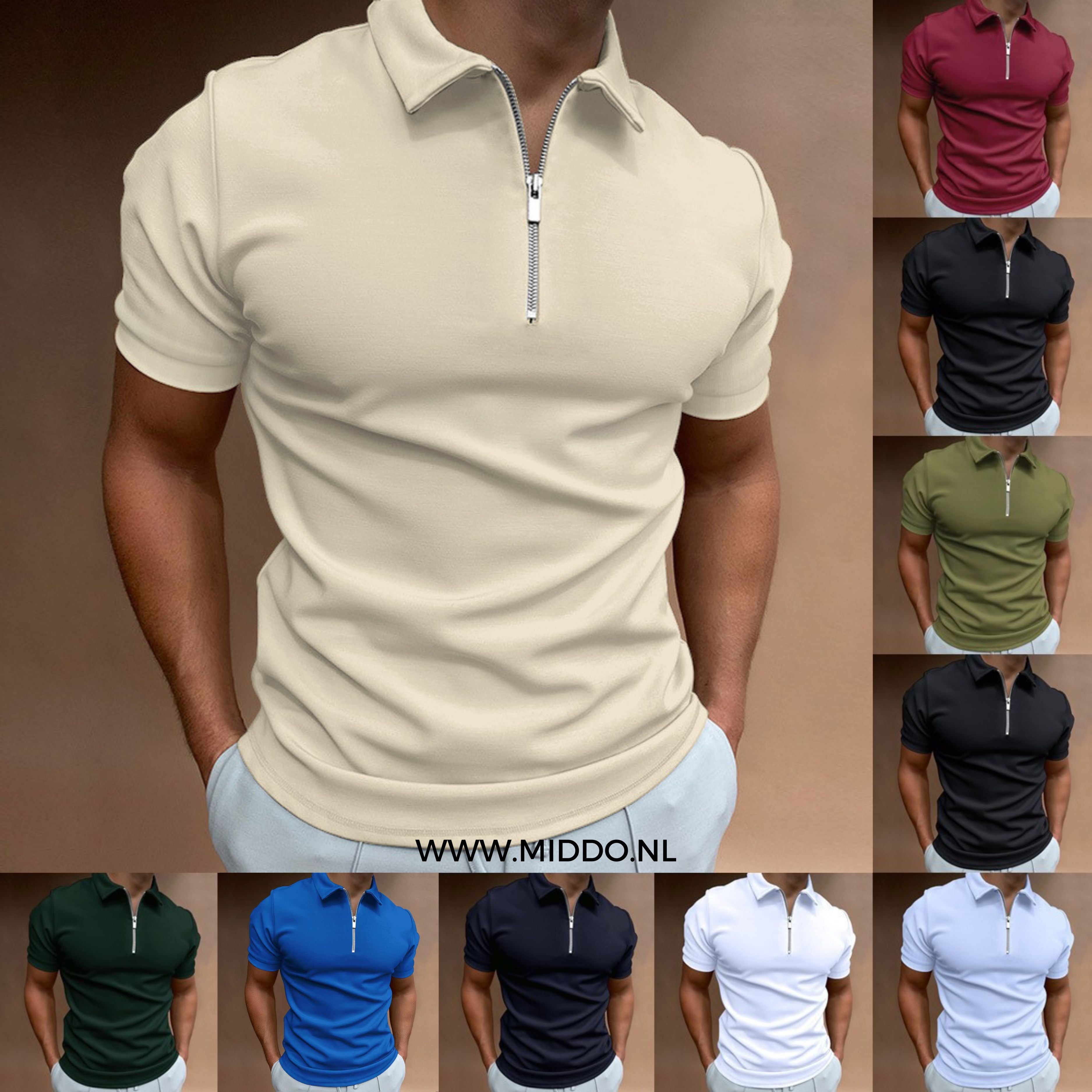 HugoStyle Herrenpolo mit Reißverschluss | Elegantes Design für einen modernen Look