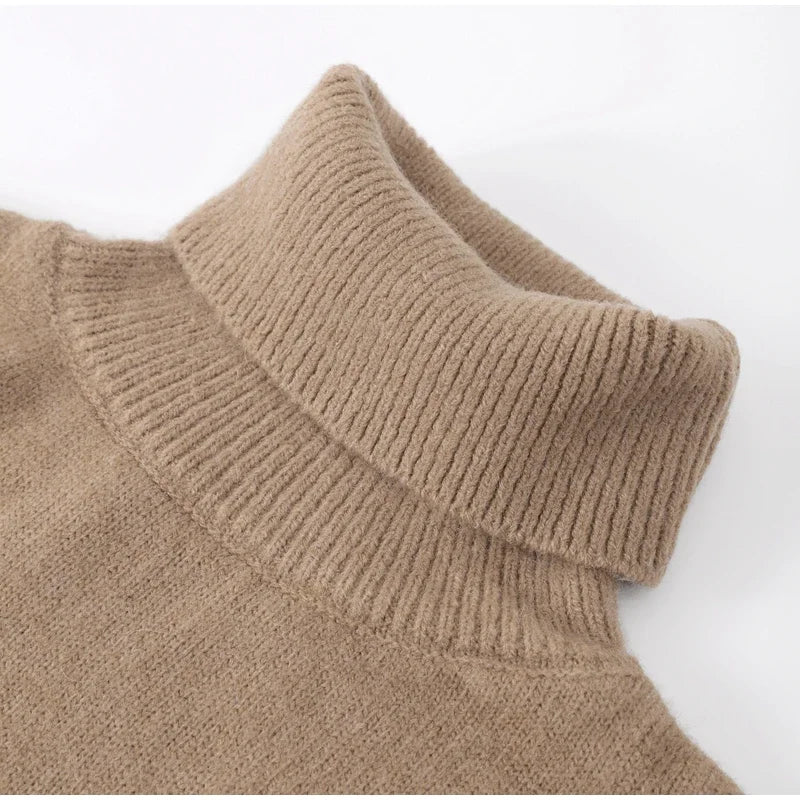 Eleganter Damen Rollkragenpullover Elayna – Weicher warmer Rollkragen mit luxuriösem Schnitt