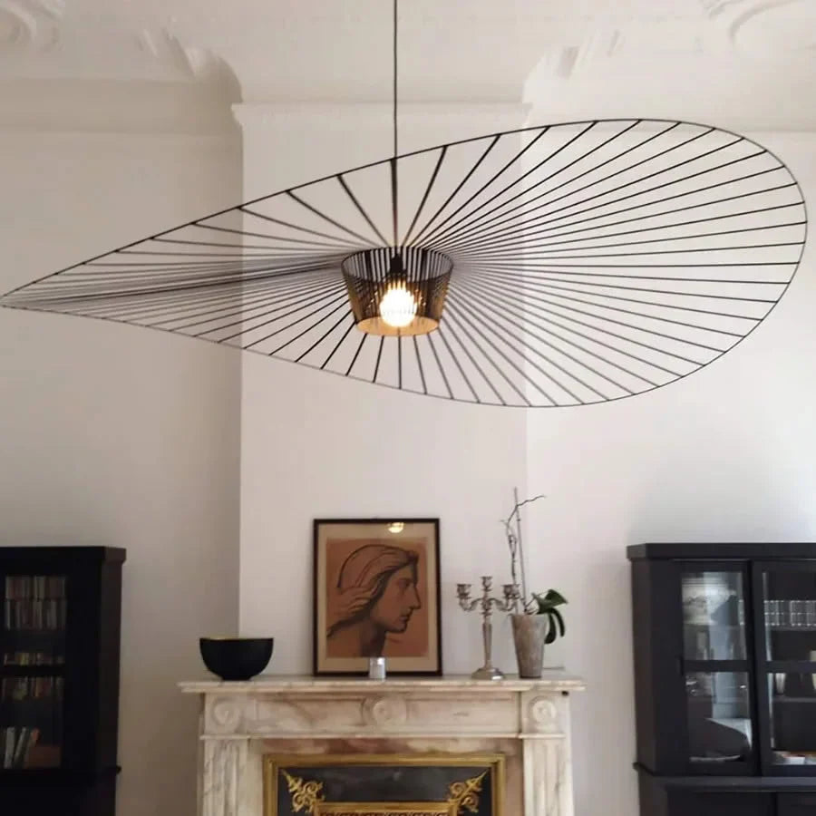 Rosland Vertigo Moderner Strohhut Pendelleuchte