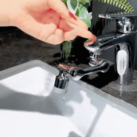 AquaTwist Wasserhahn-Aufsatz | 1080° drehbar für müheloses Waschen und 1+1 GRATIS!