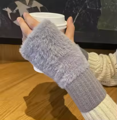 Unisex Fleece Fingerlose Handschuhe – Warm, Weich und Funktional